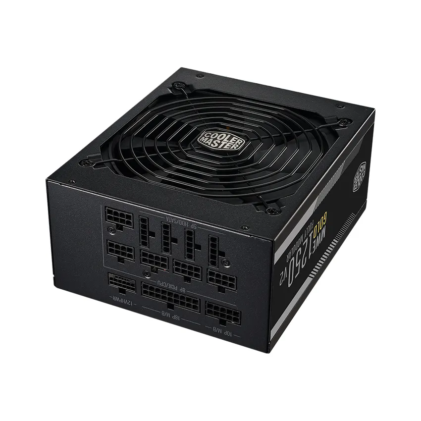 Nguồn Cooler Master MWE GOLD 1250 - V2 1250W ATX3.0  (PCIE 5.0/ 80 Plus Gold/Màu Đen/Full Modular) 